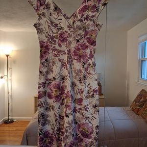 COPY - Dress Purple Floral Print